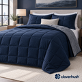 Navy & Gray Reversible Quilt