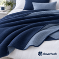 Navy & Blue Reversible Coverlet