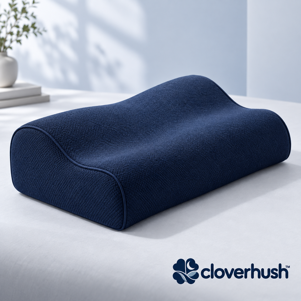 Navy Contour Pillow
