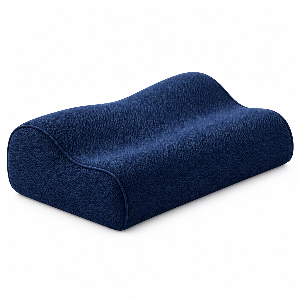 Navy Contour Pillow
