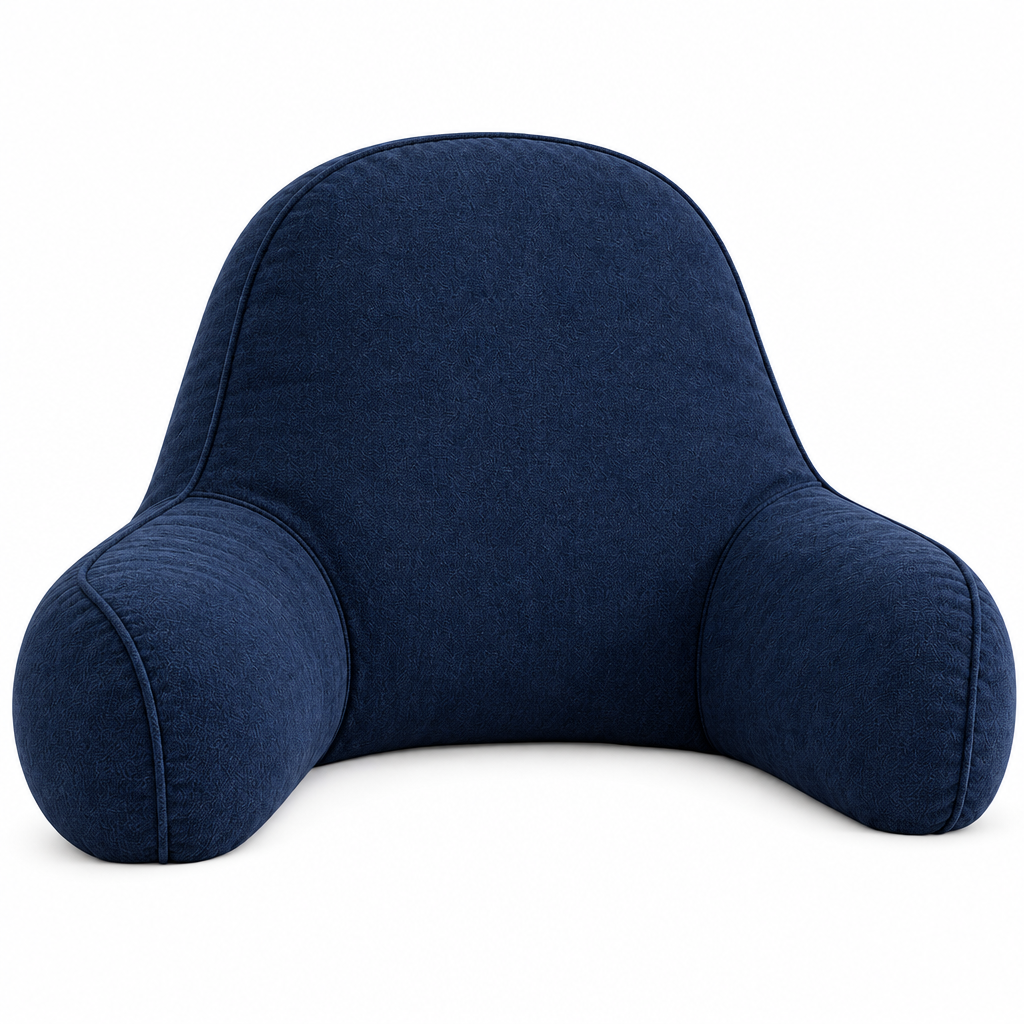 Navy Reading Pillow with Arms