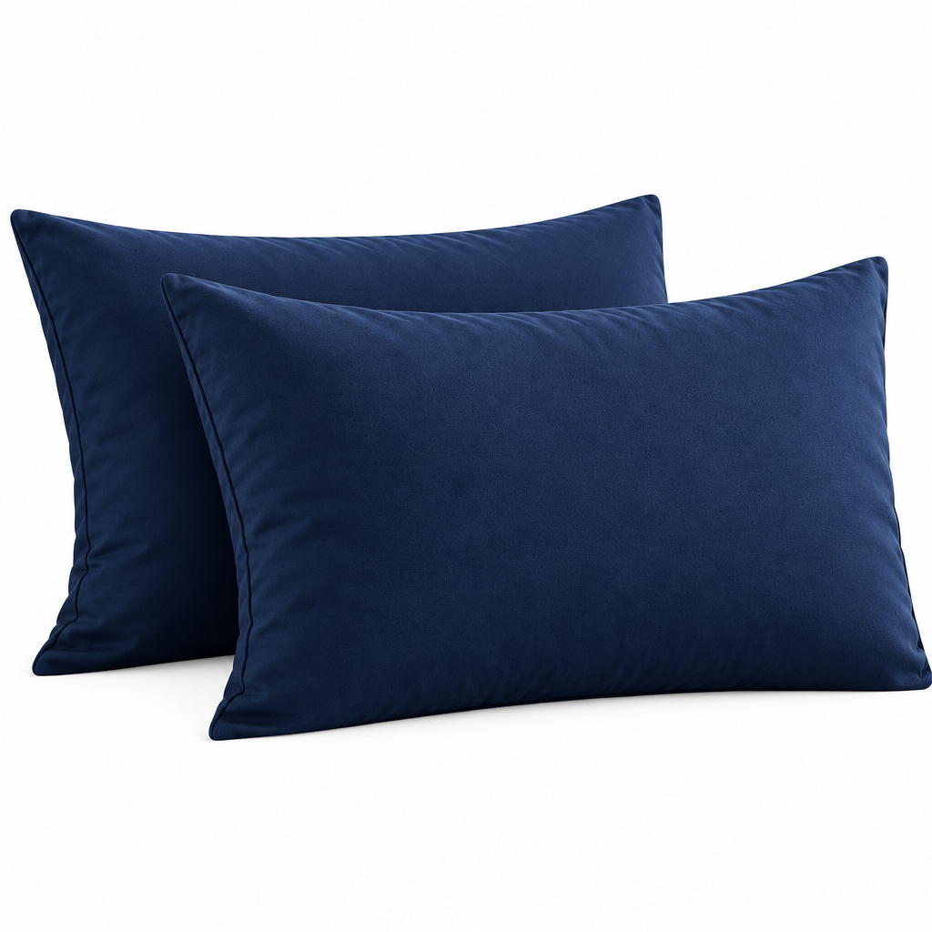 Classic Navy Bed Pillows