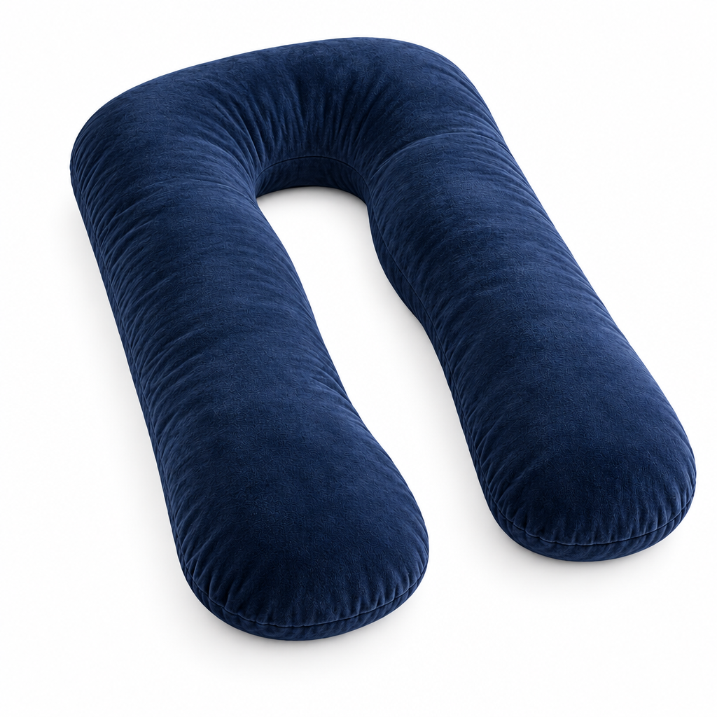 Navy U-Shaped Body Pillow