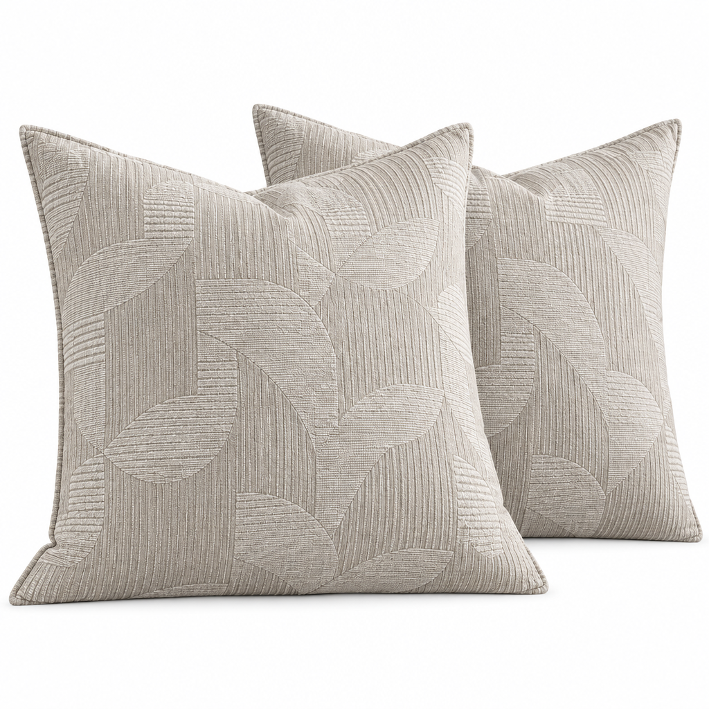 Navy Geometric Euro Shams